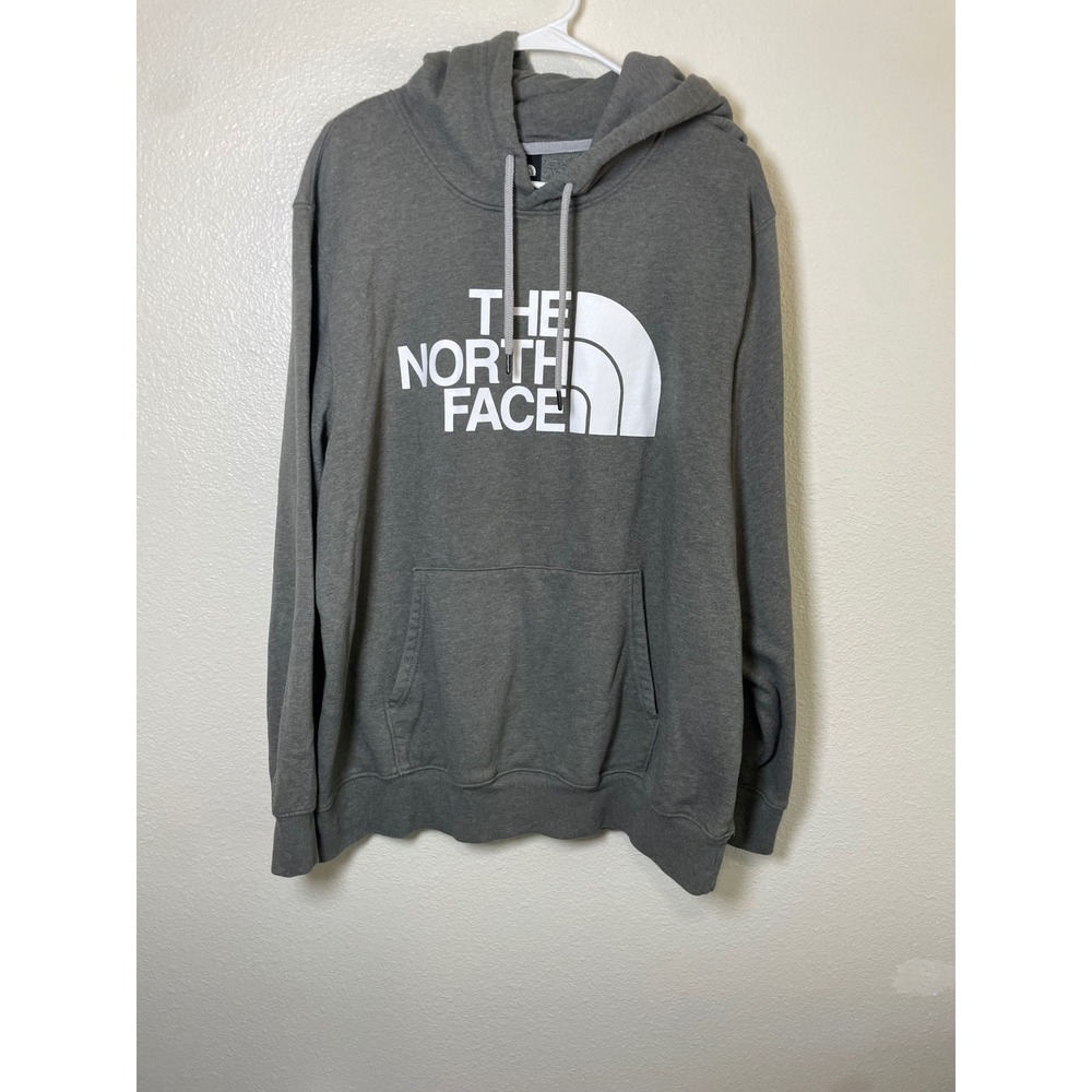 The North Face Hoodie Mens XL Gray Excellent Half Dome Pullover A7UNL